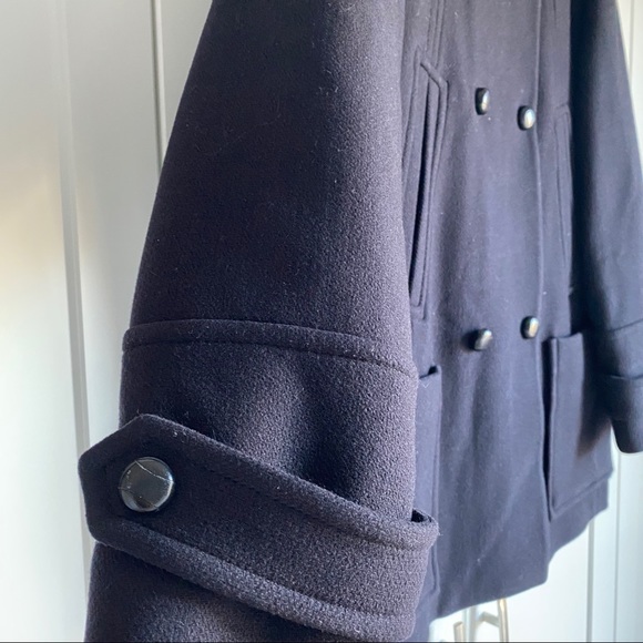NWT Massimo Dutti Peacoat in Navy Blue - Picture 5 of 7